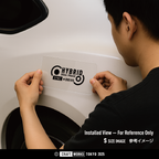 Craft Works Tokyo CWT HYBRID DUALPHASE カッティングステッカー ハイブリッド 黒 ボディに貼り付け