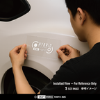 Craft Works Tokyo CWT HYBRID DUALPHASE カッティングステッカー ハイブリッド 白 ボディに貼り付け
