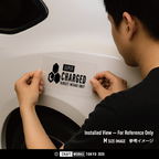 Craft Works Tokyo CWT PERFORMANCE SERIES SUPER CHARGED カッティングステッカー ボディ貼付イメージ
 BLACK