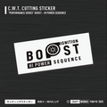 Craft Works Tokyo CWT PERFORMANCE SERIES BOOST – HI POWER SEQUENCE カッティングステッカー BLACK