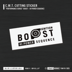Craft Works Tokyo CWT PERFORMANCE SERIES BOOST – HI POWER SEQUENCE カッティングステッカー BLACK