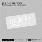 Craft Works Tokyo CWT PERFORMANCE SERIES BOOST – HI POWER SEQUENCE カッティングステッカー WHITE