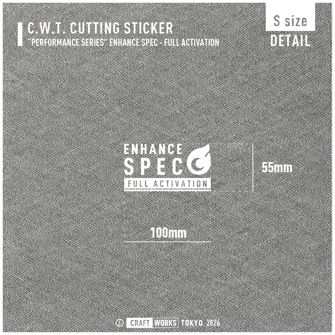CRAFT WORKS TOKYO ENHANCE SPEC FULL ACTIVATION WH 白 寸法図