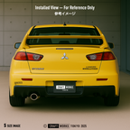 Craft Works Tokyo CWT AEROAXIS DOWNFORCE カッティングステッカー エアロ ダウンフォース ランエボ 黒 BLACK