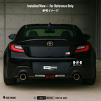 Craft Works Tokyo CWT EXHAUST SERIES – BOXER 4 PURE RESPONSE ステッカー GR86 装着画像 ホワイト