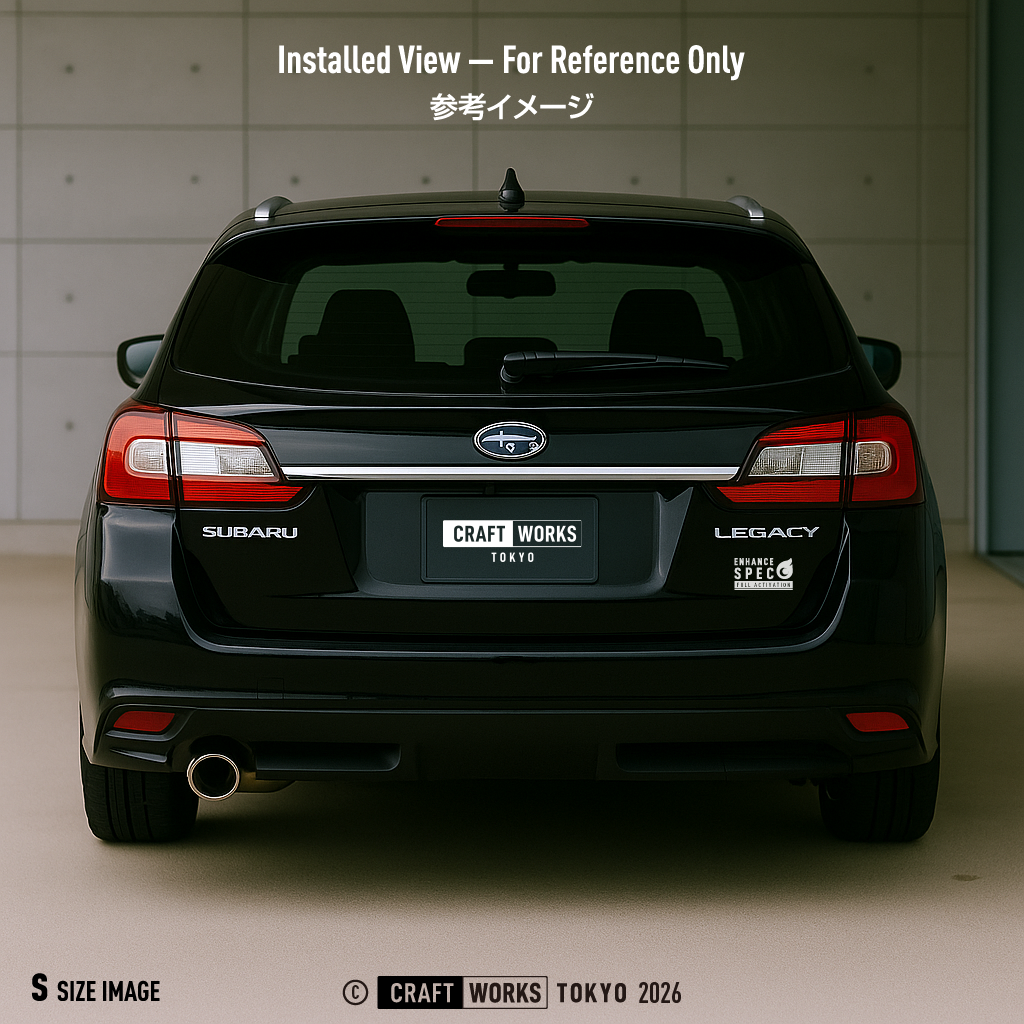 CRAFT WORKS TOKYO ENHANCE SPEC FULL ACTIVATION WH 白 スバルレガシィに貼り付けた画像