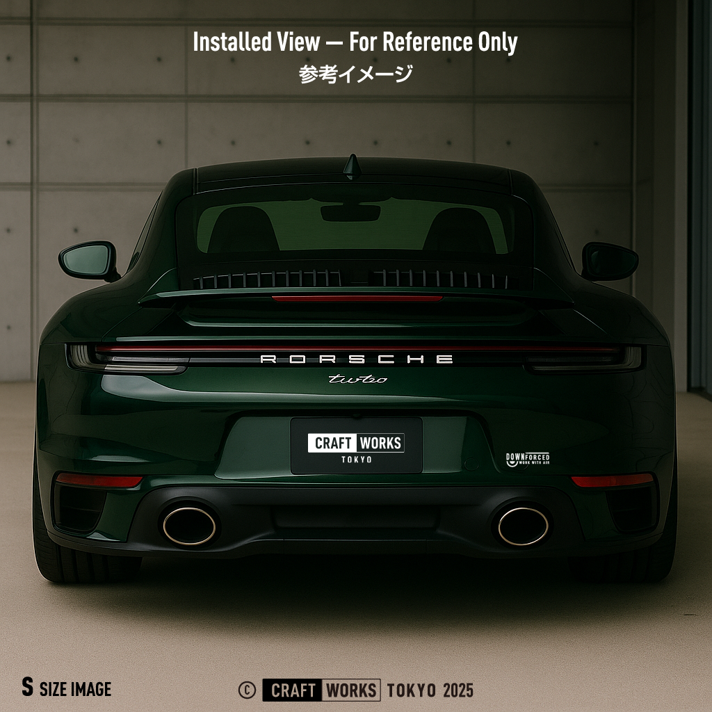 Craft Works Tokyo CWT AEROAXIS DOWNFORCE カッティングステッカー エアロ ダウンフォース ポルシェ 白 WHITE