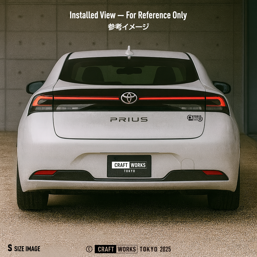 Craft Works Tokyo CWT HYBRID DUALPHASE カッティングステッカー ハイブリッド 黒 プリウス PRIUS