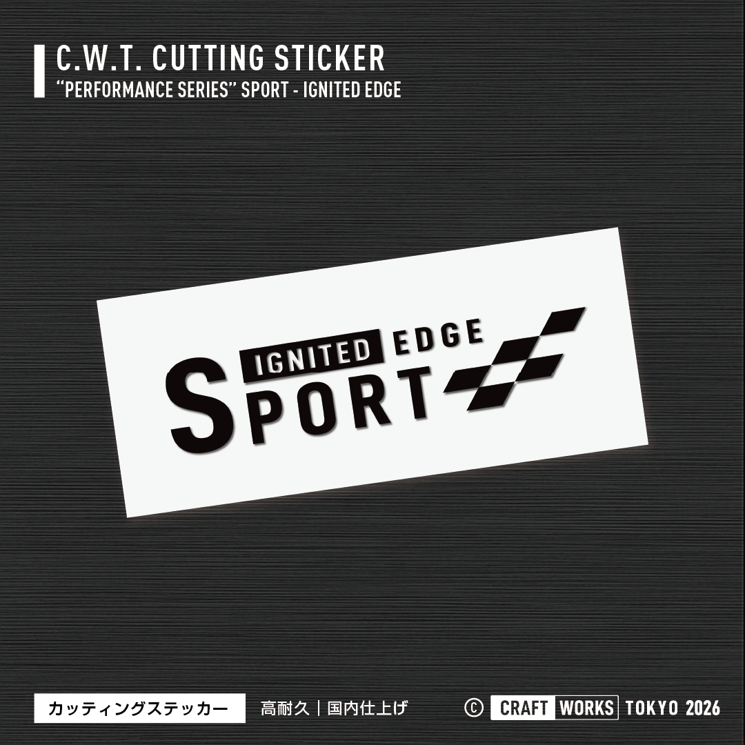 CRAFT WORKS TOKYO SPORT IGNITED EDGE ステッカー 黒 BLACK