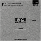 Craft Works Tokyo CWT EXHAUST SERIES – BOXER 4 PURE RESPONSE ステッカー サイズ S