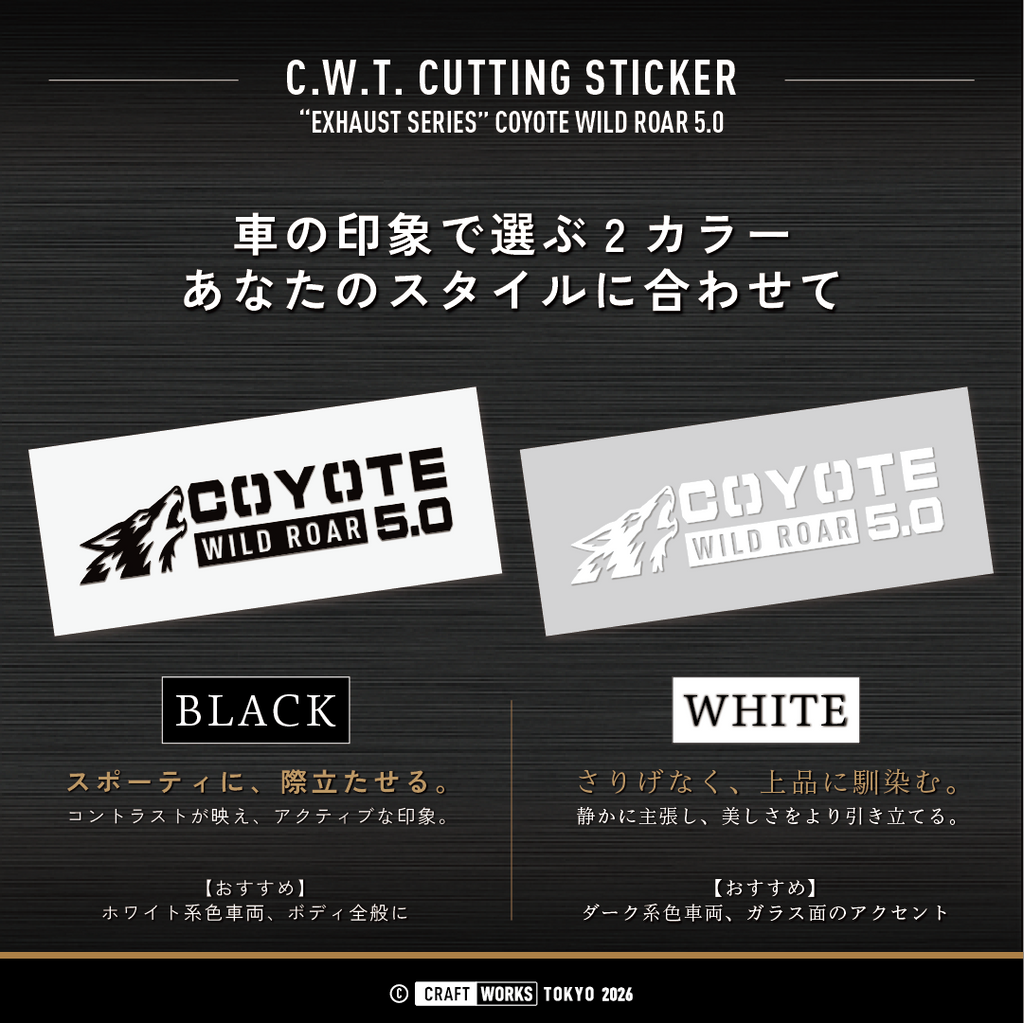 COYOTE_WILD_ROAR_5.0 色のバリエーション画像