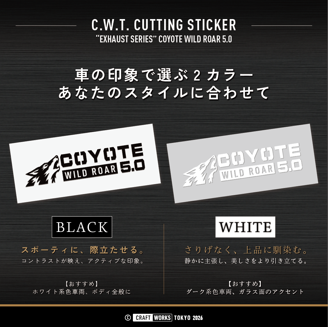COYOTE_WILD_ROAR_5.0 色のバリエーション画像