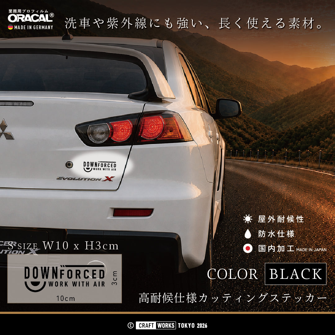 DOWNFORCE - WORK WITH AIR｜ダウンフォース エアロ ステッカー