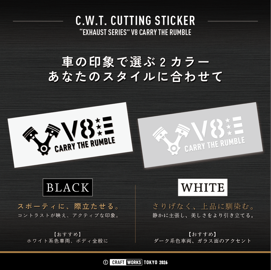V2_V8  CARRY THE RUMBLE 色のバリエーション