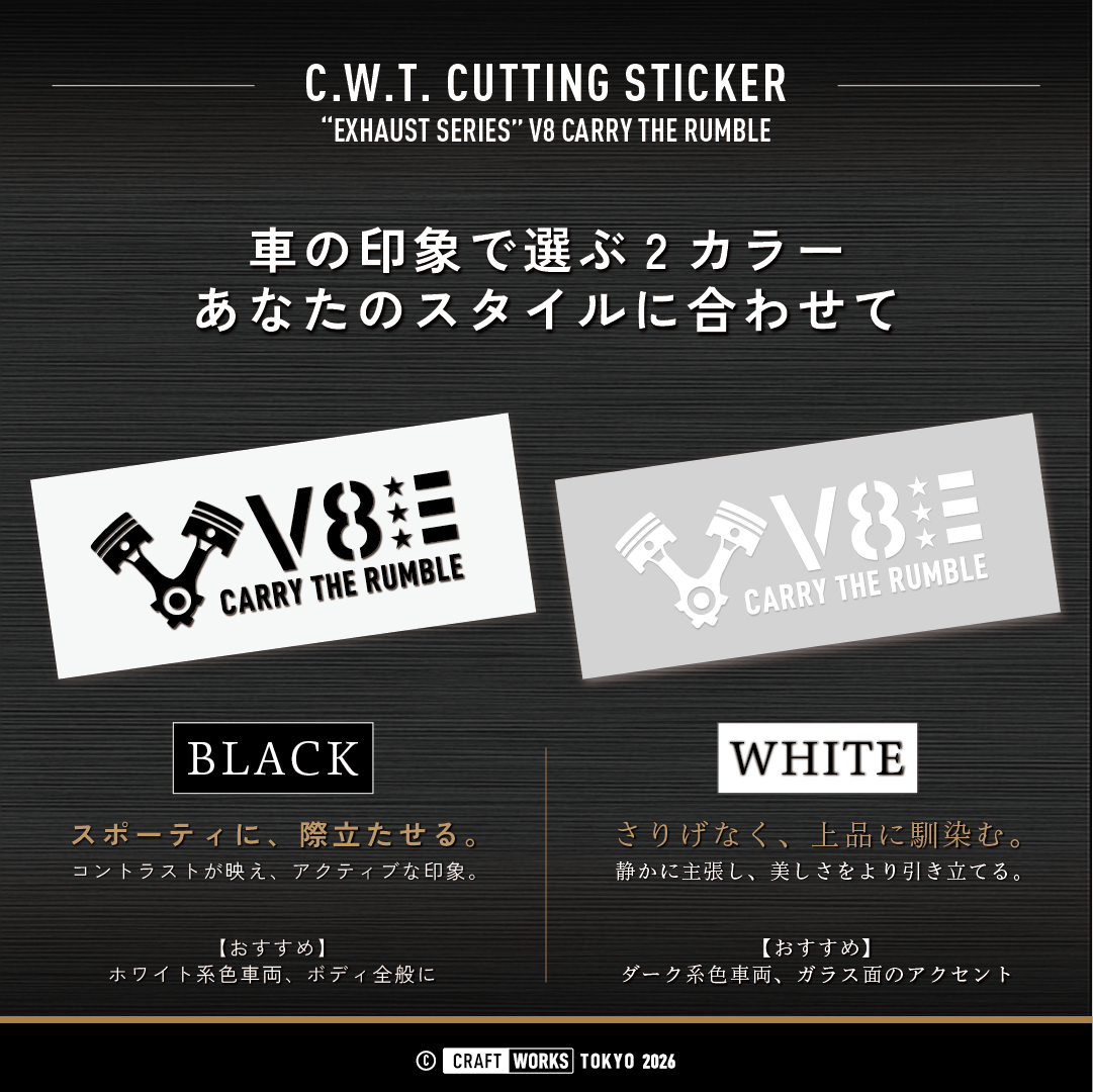 V2_V8  CARRY THE RUMBLE 色のバリエーション
