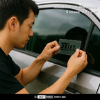 MODE DRIFT BREAK TRACTION 黒をウィンドウに貼り付けるイメージ画像