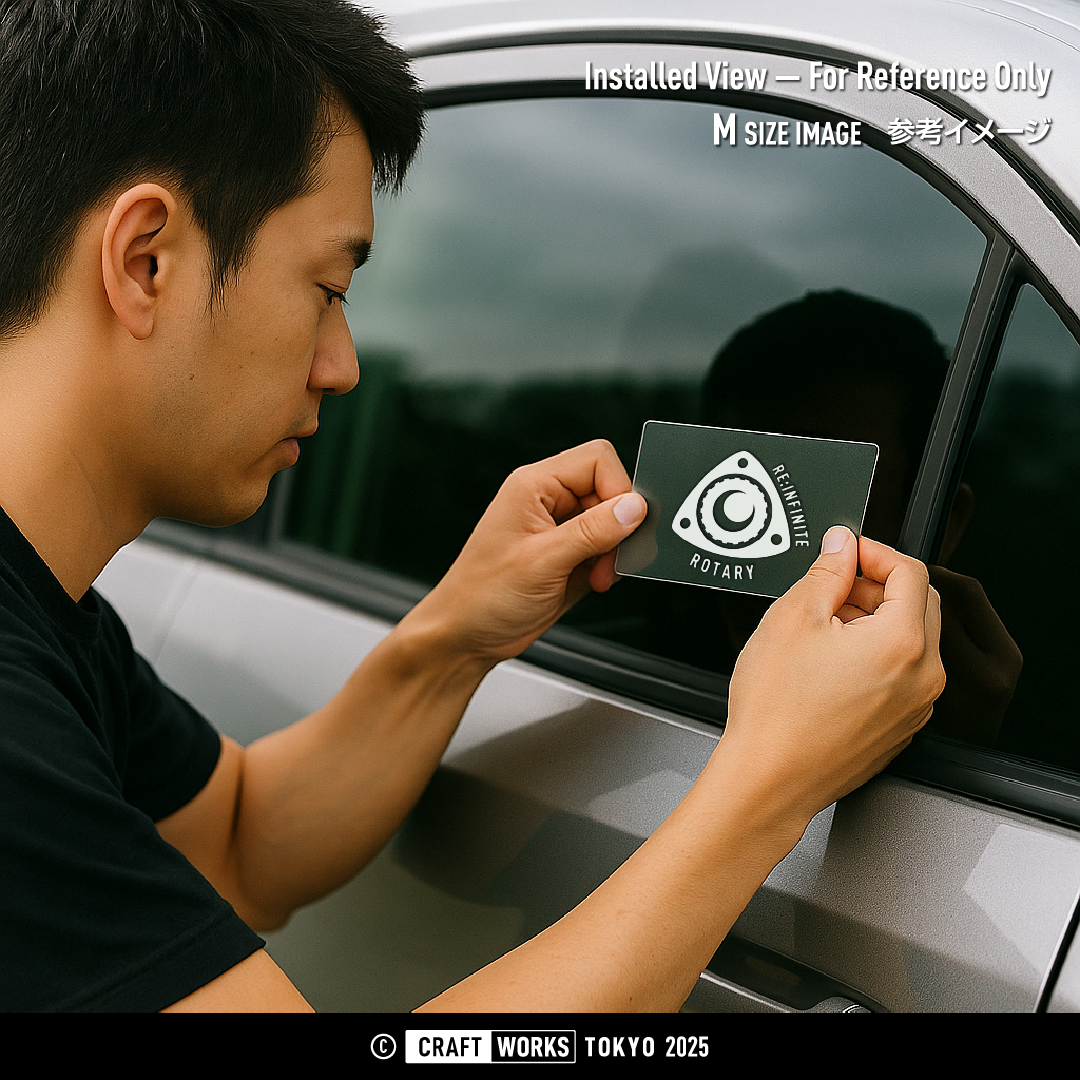 Craft Works Tokyo CWT LEGENDARY SERIES ROTARY INFINITE ステッカー マツダ 窓 貼り付け 白