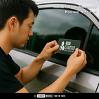 Craft Works Tokyo CWT PERFORMANCE SERIES SUPER CHARGED カッティングステッカー 窓貼付イメージ
 WHITE